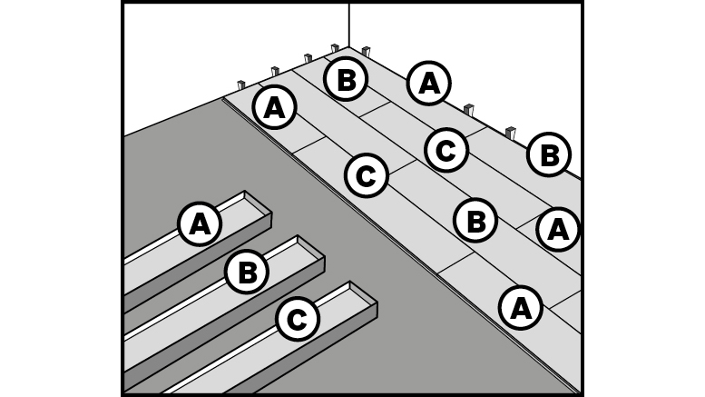 Laminatdielen aus mehreren Paketen gemischt verlegen Laminatdielen aus mehreren Paketen gemischt verlegen